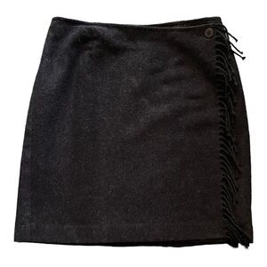 NY & CO-GRAY WRAP SKIRT-SIZE 12